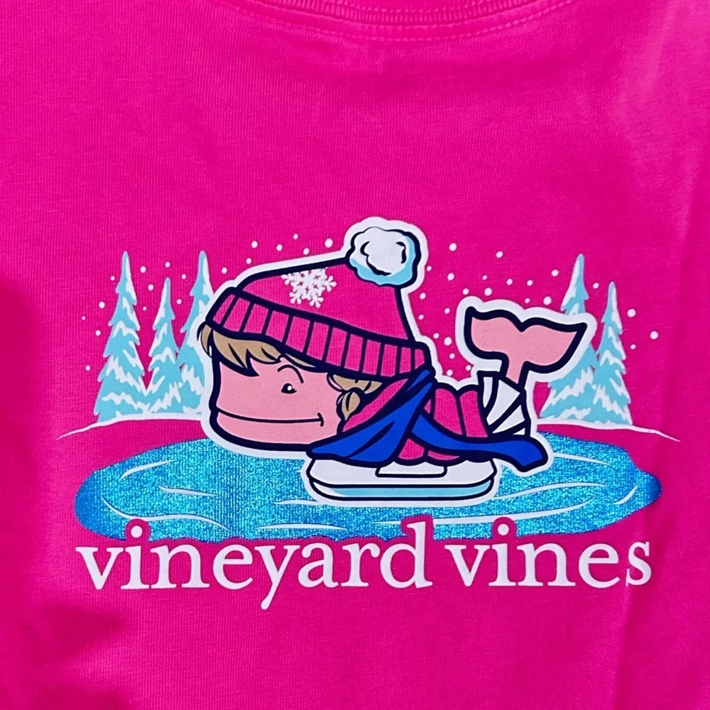 Vineyard Vines/mountain warehouse fleece/rashguard/tee Pink bundle of 3 5(girls) - Picture 8 of 10